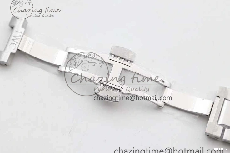 MIROTIME 1223 FastDry Portugieser Chronograph IW371615 ZF Best Edition Green Dial on SS Bracelet A7750 (Slim Movement) 7038